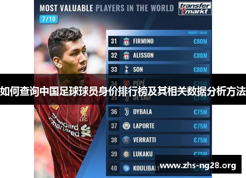 如何查询中国足球球员身价排行榜及其相关数据分析方法