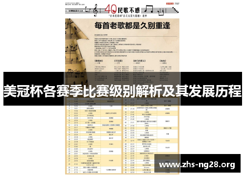 美冠杯各赛季比赛级别解析及其发展历程